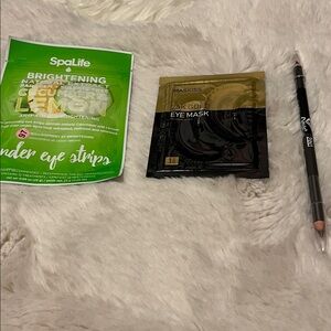 SpaLife Under Eye Strips , 24K Gold Eye Mas and eye, pencil,2 In  1